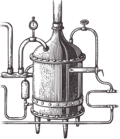 Přes filtrování a vaření